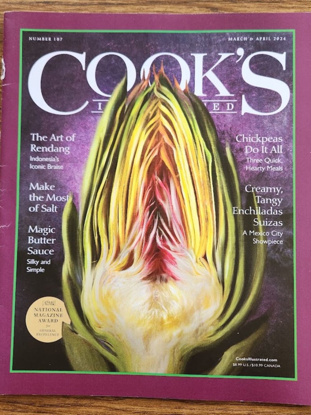 Cook's Illustrated Magazine March & April 2024 Issue #187 Cooking Recipe Book Re